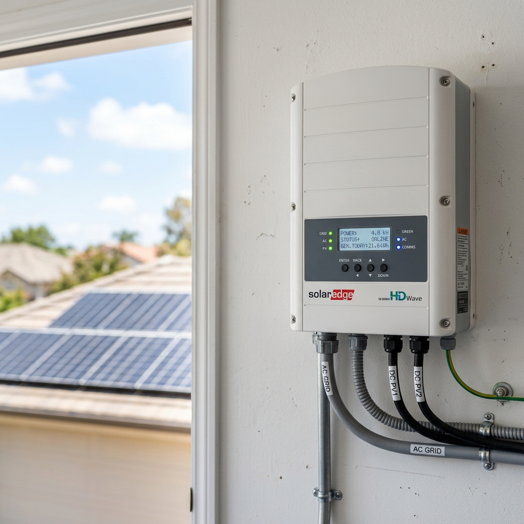 Solar inverter installation
